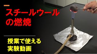 スチールウールの燃焼～授業で使える実験動画