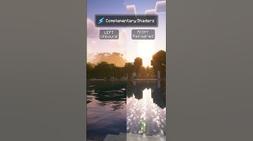 Minecraft Complementary Shaders: Reimagined vs Unbound #shorts