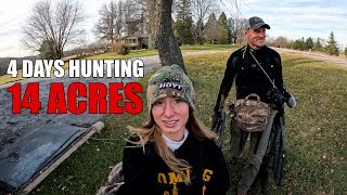 Four Days Hunting 14 Acres, How to Hunt Small Farms | Bowhunting Whitetails w/ Bill Winke