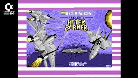 After Burner (Sega, Activision 1987) - C64 Loading Screen & Title Music / Menu Archive Chiptune