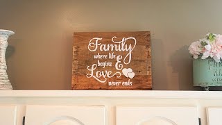 Pallet Wood To Rustic Farmhouse Charm! #Farmhousedecor