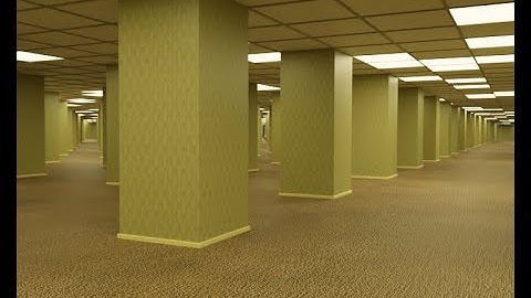 Backrooms in Blender test animation render