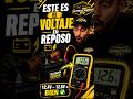 ESTE ES EL VOLTAJE EN REPOSO!!! #electronicaautomotriz #automobile