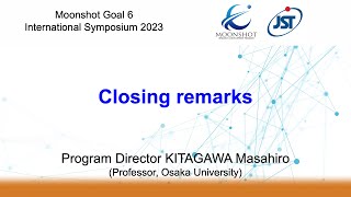 Closing Remarks Kitagawa Masahiro