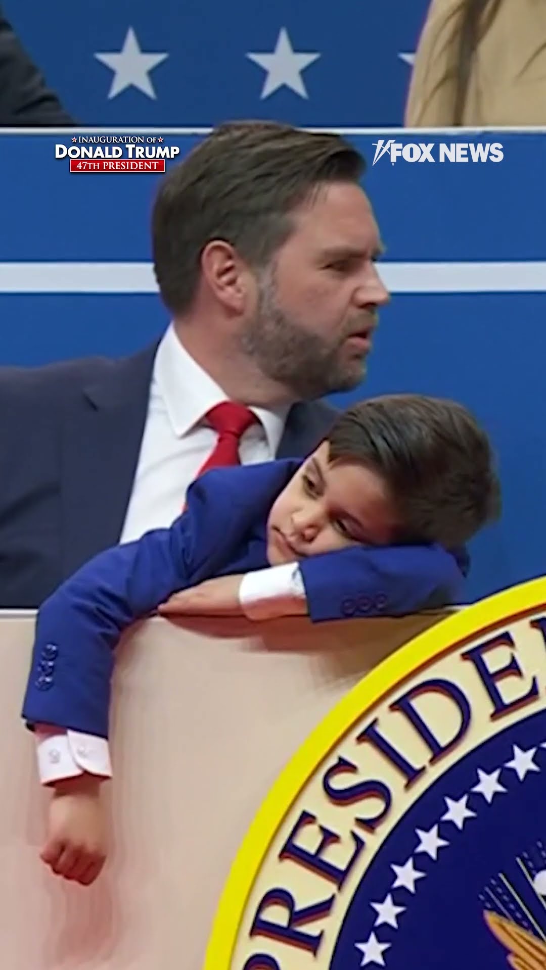 JD Vance's son stole the spotlight in this adorable, yet relatable moment