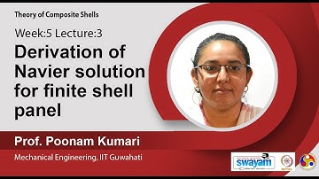 Lec 16 : Derivation of Navier solution for finite shell panel