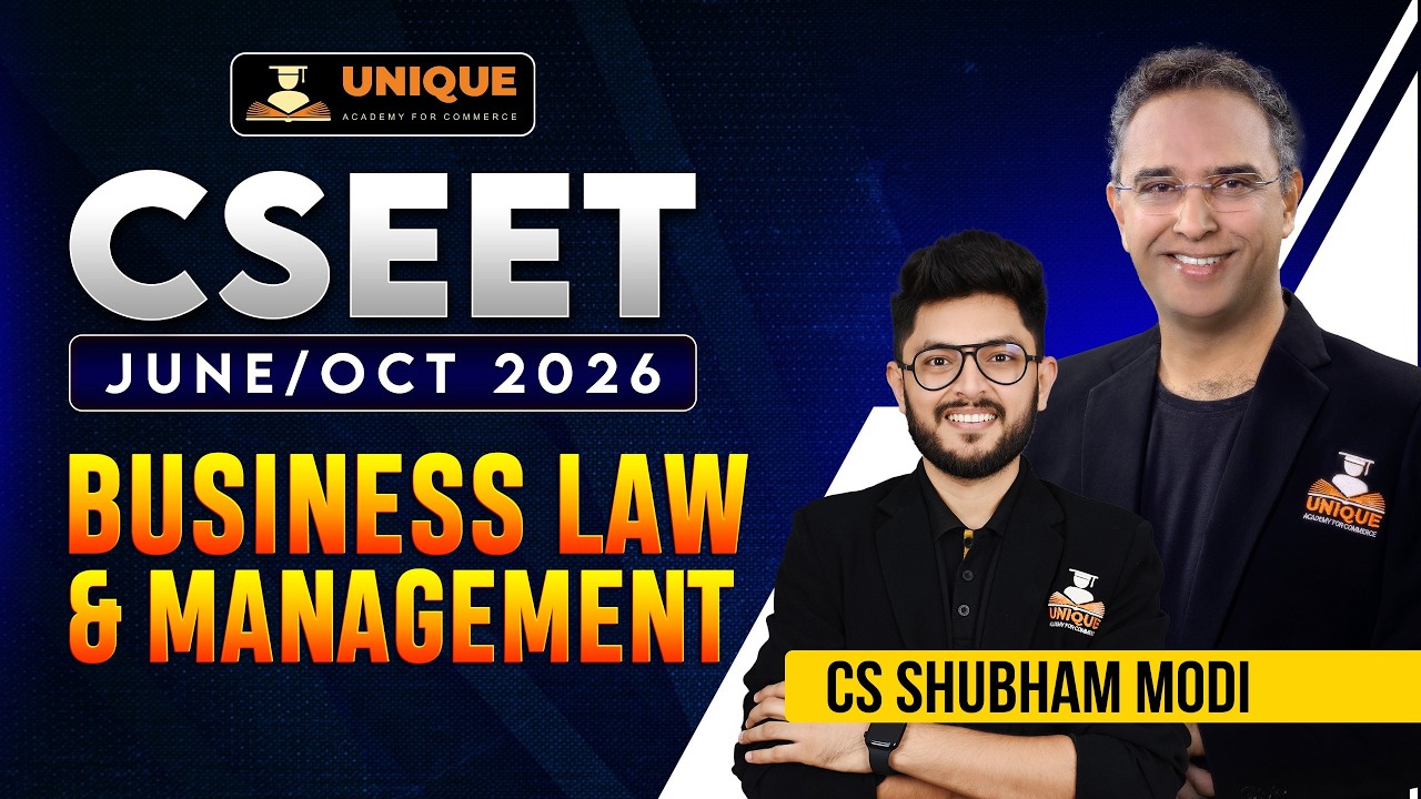 CSEET FREE LAW RELATING TO PARTNERSHIP LEC 5 BUSINESS LAWS & MANAGEMENT | CH 4 | JUNE 2026