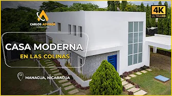 Casa Moderna en Zona Privada de Las Colinas, Managua | 3 Habitaciones | U$230,000