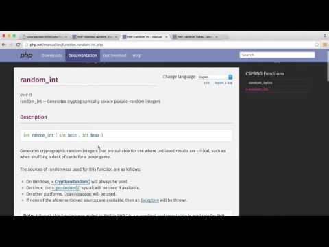 Random numbers and bytes with PHP7