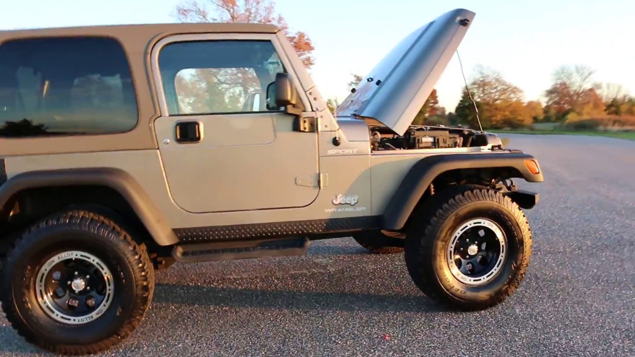 2006 Jeep Wrangler TJ Sport For Sale~33s~Ion Alloys~Low Miles~Exceptional  Condition! - YouTube