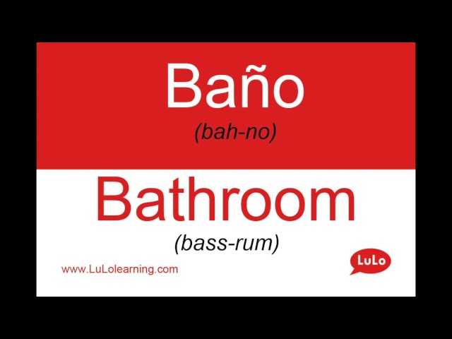 Cómo se dice Baño en Inglés = How to say Bathroom in Spanish - YouTube
