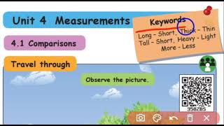 Famous 1st std Maths - Term 2 - Unit 4 - Measurements Profile