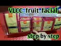 VLCC fruit facial / facial steps in hindi /gayatri beauty parlour