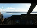 Cockpit 747 Landing at Saipan International Airport