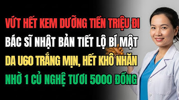 Vứt Hết Kem Tiền Triệu Đi! Da U60 Trắng Mịn, Hết Khô Nhăn từ Củ Nghệ (Chỉ 5k mỗi ngày)