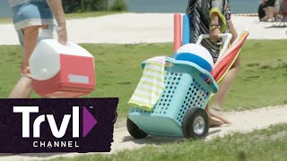 How to Make a Rolling Beach Basket | Travel Channel