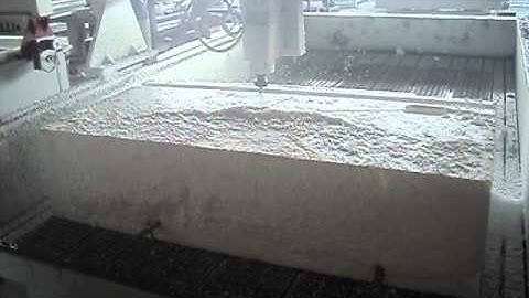 China 4 axis CNC router, CNC EPS foam work