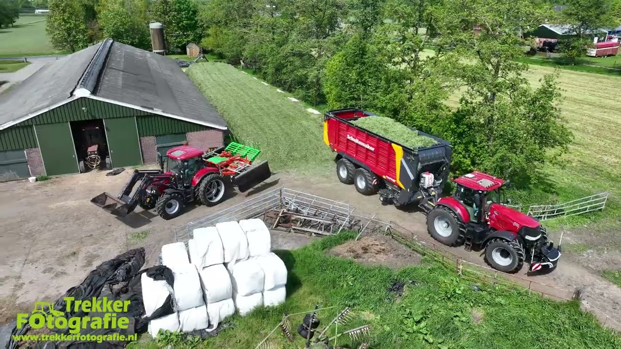 Loonwerk Westerkwartier | Gras inkuilen | Grass Collecting | Grasernte | Case IH + Schuitemaker