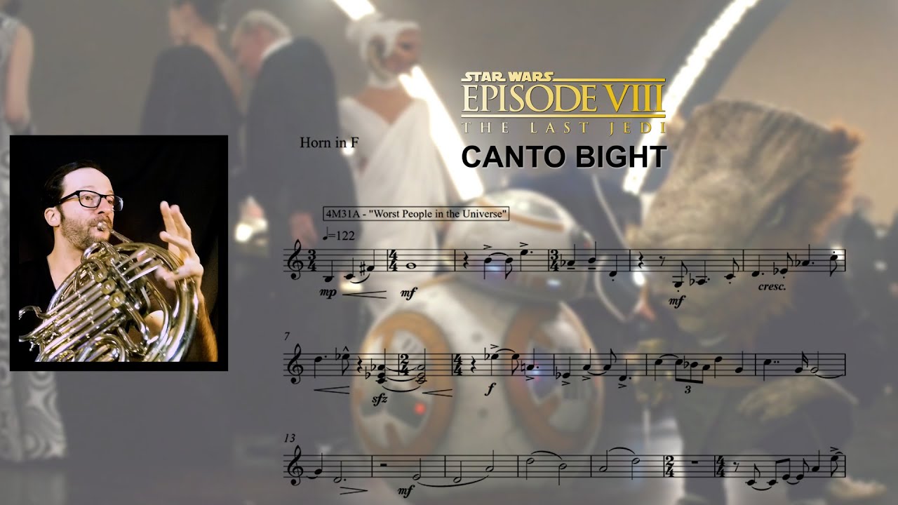Star Wars VIII Canto Bight French Horn Cover YouTube