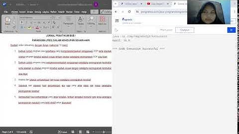 Praktikum Pemrograman Berorientasi Objek modul 1 a.n Sandrina Maydawati 07352211125