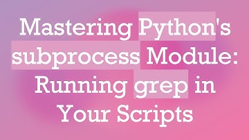 Mastering Python