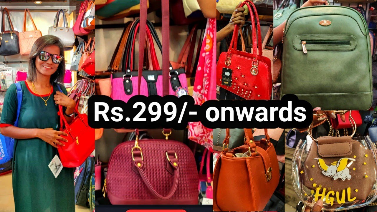 Imported handbags@t.nagar street shopping with parking/sling/party wear ...