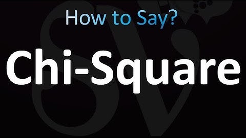 How to Pronounce Chi-Square (correctly!)