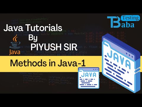 #PiyushSirWithTestingBaba Methods In Java -1 | Chapter-2 |JavaTutorial With Piyush Sir