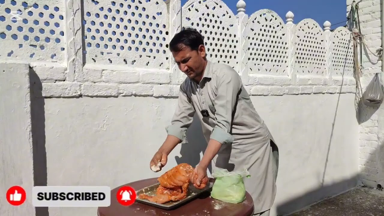 Cooking chagha dam pokh spashal 