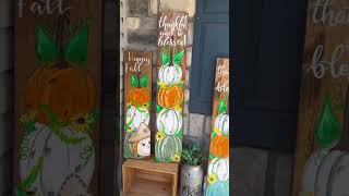 🎃Custom pumpkin painting for porch decoration #handmade #falldecor #art #halloween #cozydecor #fall