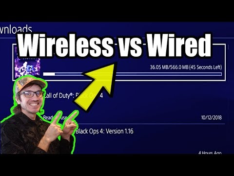 Wireless vs WIRED! How to DOWNLOAD GAMES faster on PS4! (3X SPEED INCREASE)