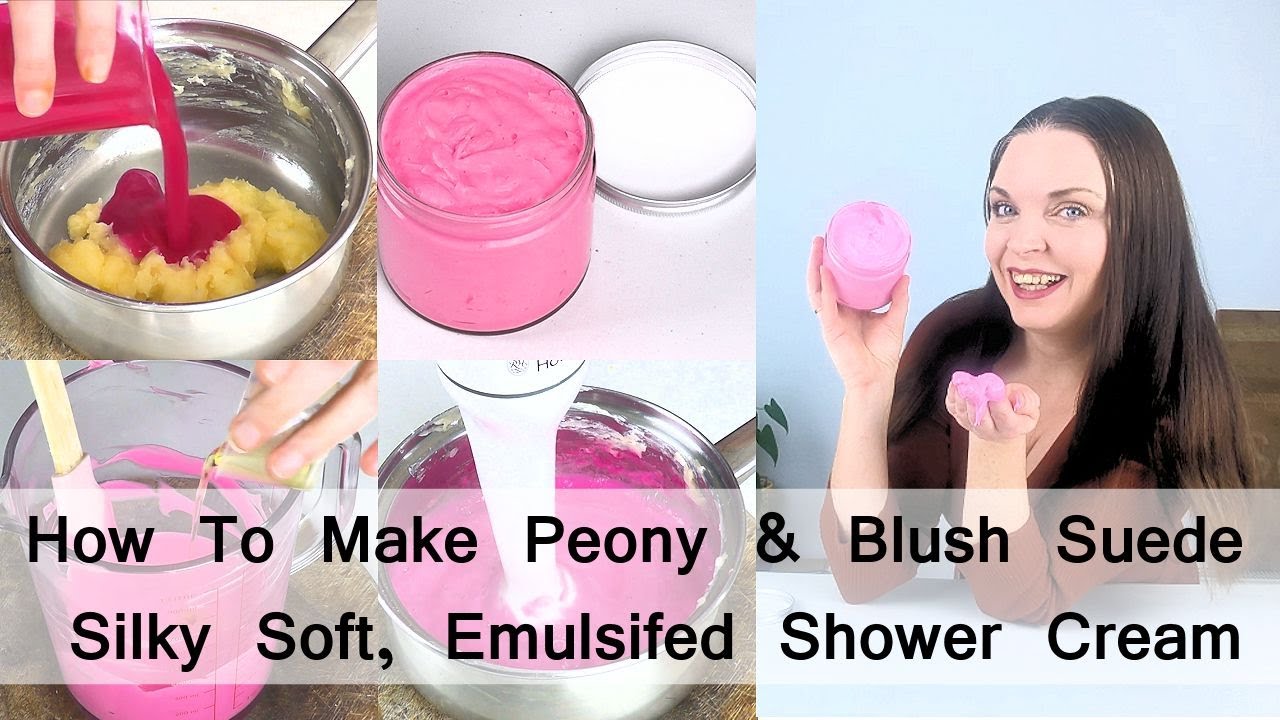 How to make a gorgeous, thick emulsified shower cream which will