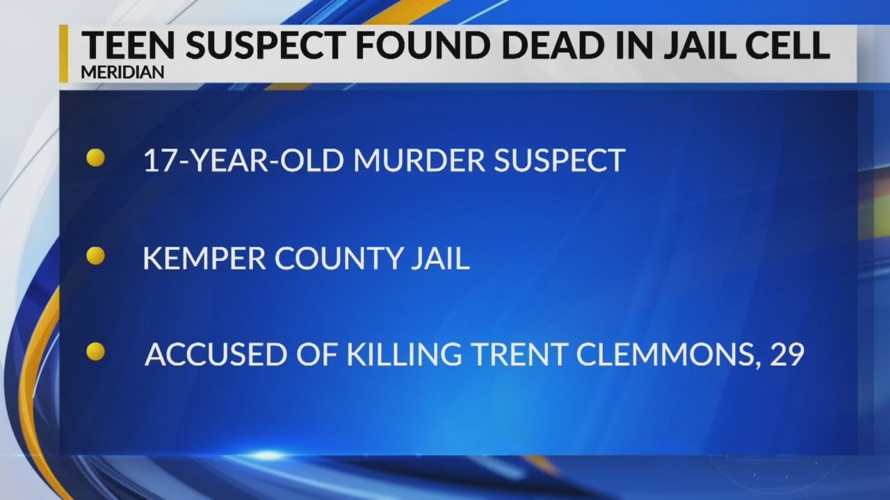 Teen suspect found dead in Mississippi jail cell - YouTube