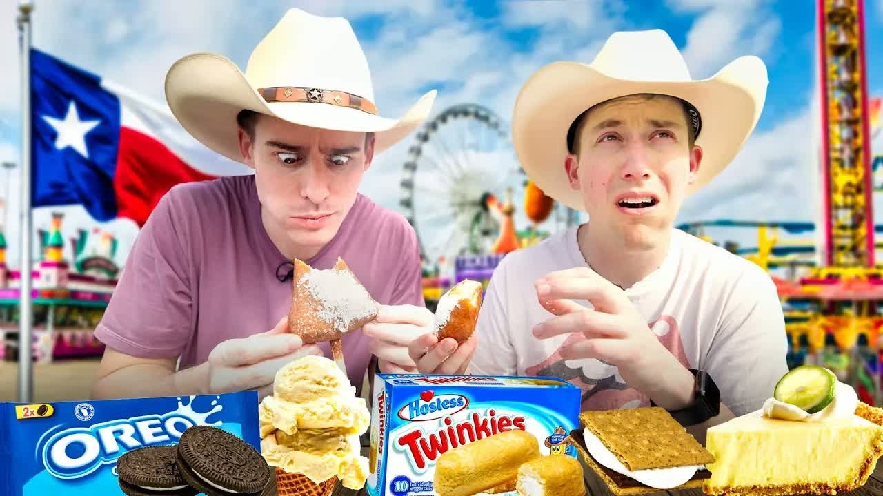 JOLLY! Brits go to Texas and try Deep-Fried Oreos