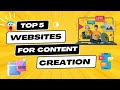 5 BEST Websites for #ContentCreation  | #Best AI Tools for Video Creation | Video Creator Tools💡"