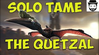 Solo Tame A Quetz With-Out The Net Gun ! (Complete Ark The Center Part 4)