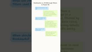Power BI Interview Question 💼| Bookmarks vs 🎯 Drill through |  #powerbi  #powerbiinterview  #shorts