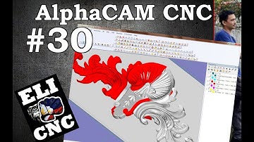 ALPHACAM  CNC VID 030 / 3D DESIGN RELIEF CENTER TOP DECOR FOR FRAME MIRROR