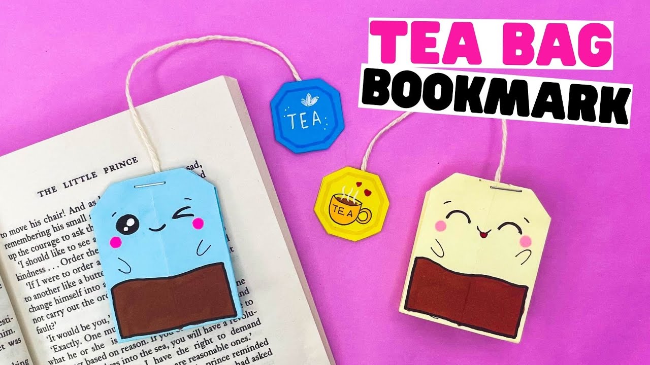 How to make ORIGAMI BOOKMARK TEA BAG [bookmark ideas] | Origami bookmark,  Tea bag, How to make origami