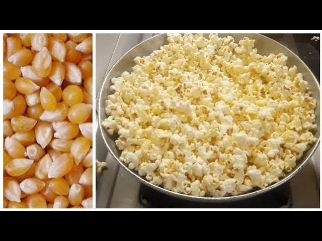 2 मिनट मै पॉप कॉर्न तैयार । Popcorn Recipe | Homemade Popcorn in Kadai | Food Kitchen Lab