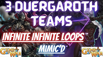 Infinite INFINITE LOOPS | 3 Gems of War Duergaroth Teams Hi/Mid/Low for FACTION Event Guide