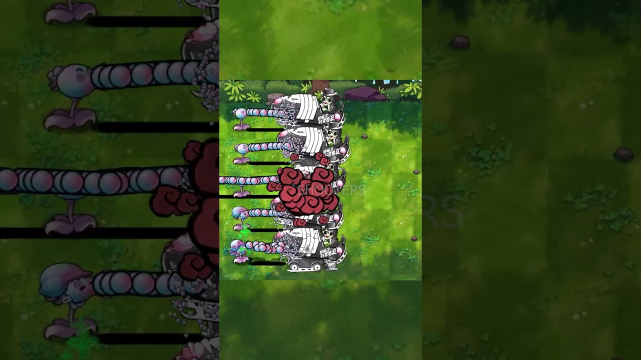 PvZ 1 Fusion - 5 Plants Team Rapid Fire Vs 5 Zombies - Who will win? 