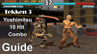 Tekken 3 - Yoshimitsu All 10 Hit Combo Guide 4K 60FPS screenshot 4