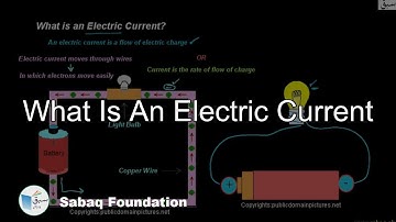 What Is An Electric Current, General Science Lecture | Sabaq.pk