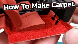 How To Make Carpet For 1/24 Scale Model Cars