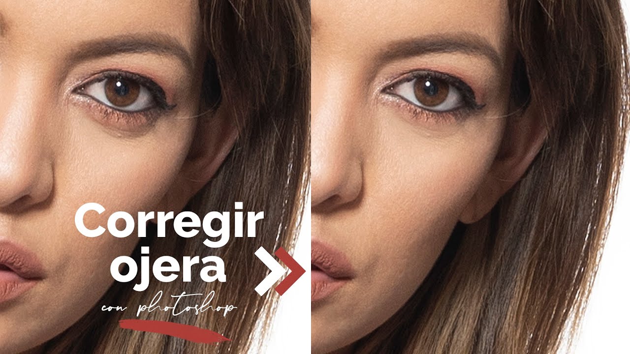 CÓMO QUITAR OJERAS Y BOLSAS EN LOS OJOS con PHOTOSHOP con RESULTADO