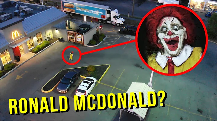 DRONE CATCHES RONALD MCDONALD AT A MCDONALD'S!! (H...