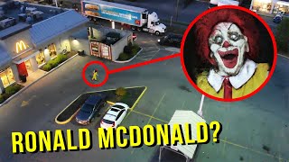Drone Catches Ronald Mcdonald At A Mcdonalds he Came Running After Us