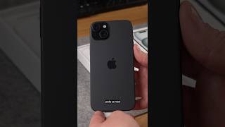 iPhone 15 Plus Black Aesthetic Unboxing - Plus Storm Blue Case #shorts