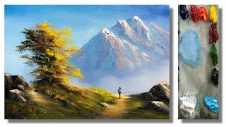 Acrylic Landscape Painting In Time-lapse | Easy Landscape Painting | How to Paint Scenery Landscape